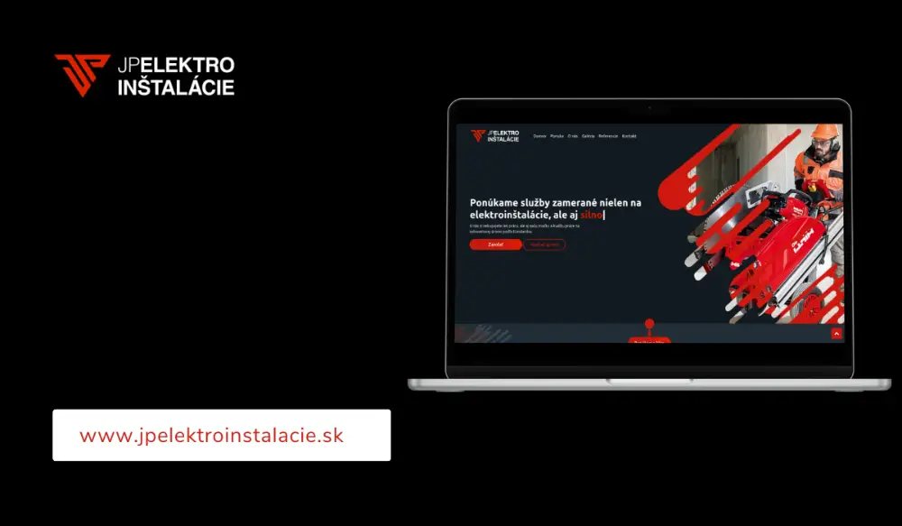 Web nášho spokojného klienta JP | Elektroinštalácie