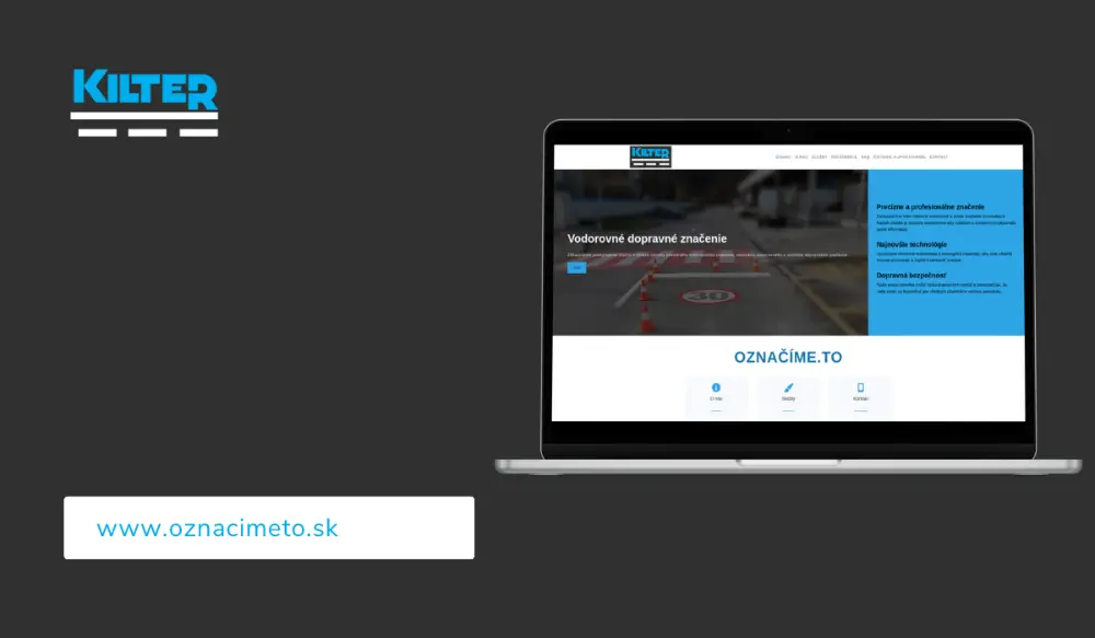 Web nášho spokojného klienta www.oznacimeto.sk