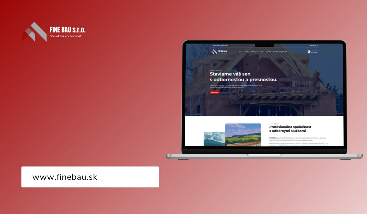 Web na mieru nášho klienta www.finebau.sk