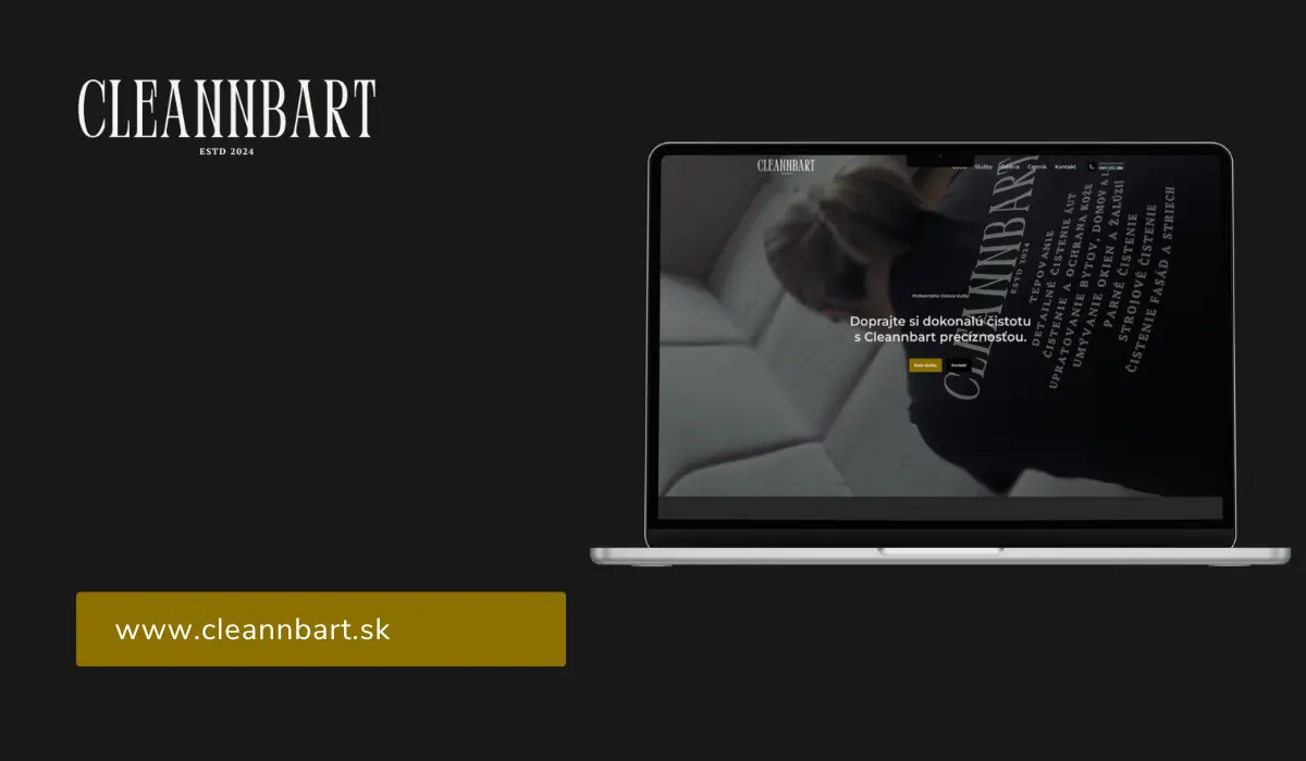Web na mieru nášho spokojného klienta cleannbart.sk
