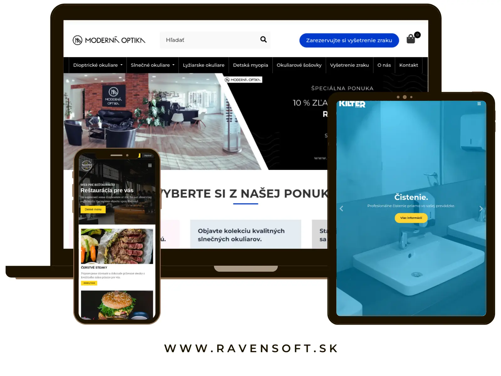 Mockup s našimi projektami