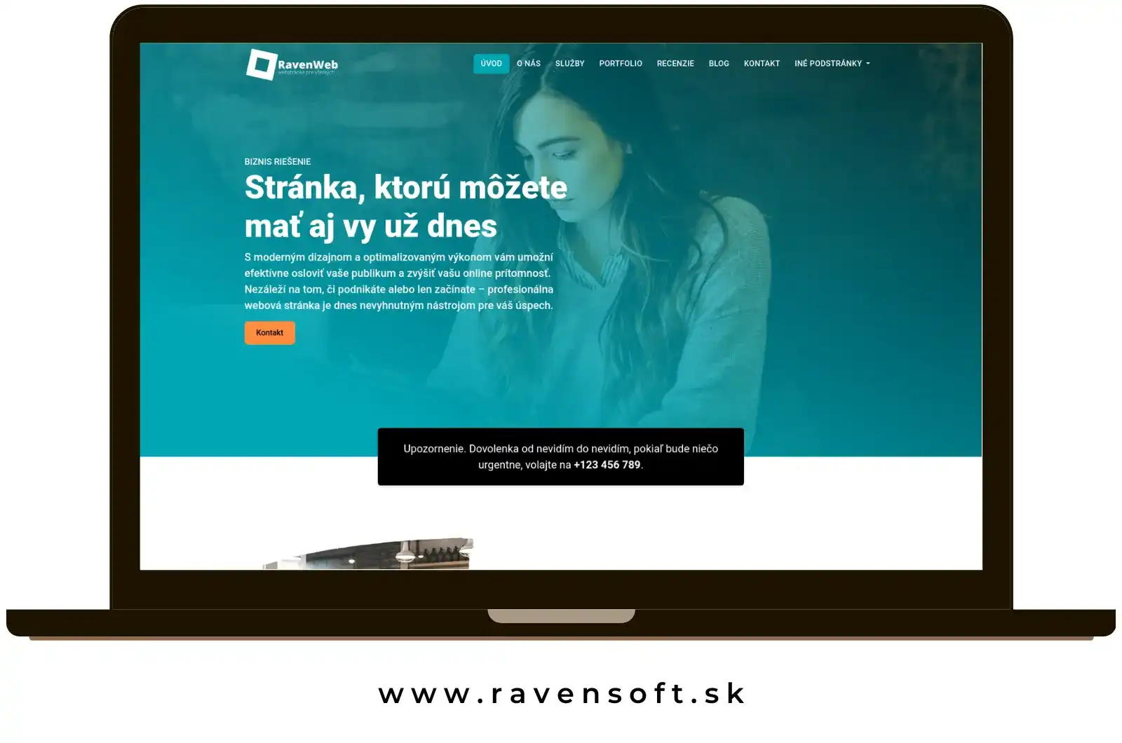 Šablóna webstránky