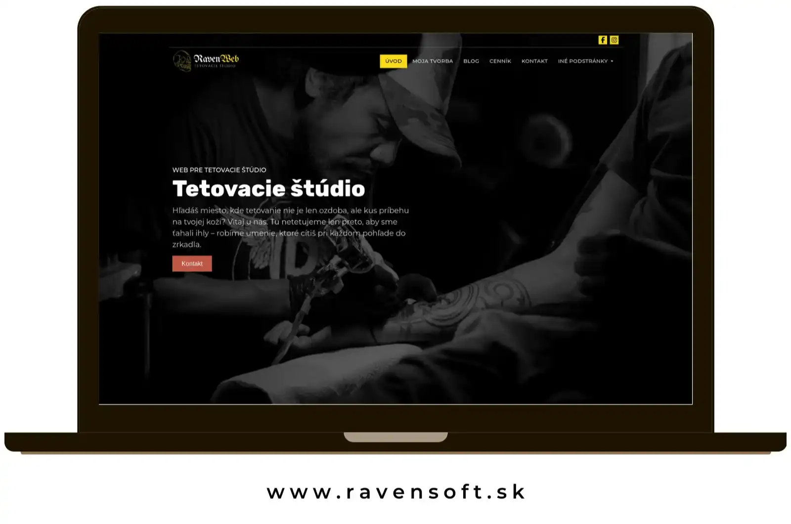 Šablóna webstránky